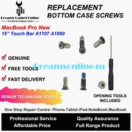 Replacement Bottom Case Screw Set for New MacB00k Pro Touch Bar 15" A1707 A1990 free Screw Driver
