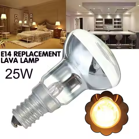 E14 R39 25W Replacement Lava Lamp Spotlight 25W R39 Reflective Spotlight Lava Lamp Bulbs Light Refle
