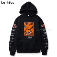 Kurama Kyubi 2021 Fashion Naruto Hoodies Streetwear Itachi Pullover Graphic Anime Hoodie Cartoon Unisex Sweatshirts