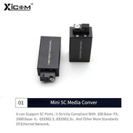 1CLICK2BUY Xicom Gigabit Fiber Optical Ethernet Media Converter 1000MB/s - XC-MINI-GS