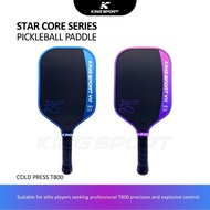 KING SPORT Raket Pickleball T800 Carbon Fiber KS-T008 Star Core - Cold Pressed Cloth Texture Profess