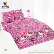 Toto ครบเซท ผ้านวมและผ้าปูที่นอน (นวมหนา) โตโต้ ขนาด 3.5 5 และ 6 ฟุต ลายคิตตี้ (ลิขสิทธิ์แท้) Kitty