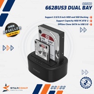 ORICO HDD SSD DOCKING 6228US3-C 2.5/ 3.5 inch USB3.0 Hard Disk Clone 2 Bay