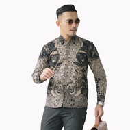 Kemeja Batik Solo Baju Batik Laki2 Kemejah Lengan Panjang Slimfit Mewah Kemija Pria Distro Motif Ker
