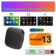 Android 13 Carplay Ai Box Bộ Chuyển Đổi Carplay Không Dây Android Auto Cho Netflix Youtube Tương Thí