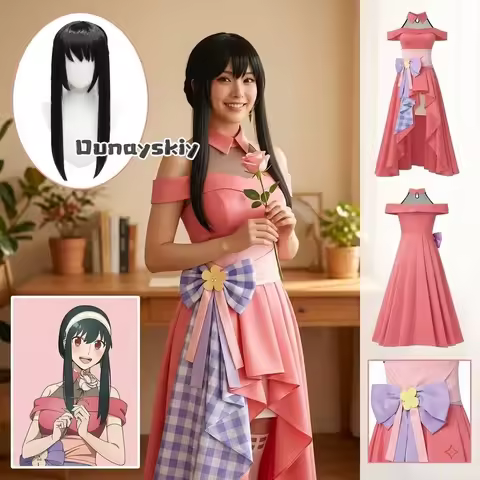 Yor Briar Cosplay Costume Forger Wig Uniform Full Set Character Outfit Halloween Role Play Carnival
