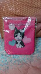 日本Rebecca Bonbon 粉紅可愛束口袋 化妝包 盥洗包 狗頭包 30元
