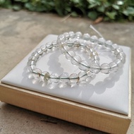 Natural Green Phantom Quartz Bracelet
