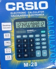 CSIRO (M-28) Calculator 12 Digits Black 12 Digits Electronic Calculator M-28 (M28)