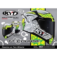 KYT TT-Course Tony Arbolino Helmet (bundled with Dri+ KYT Balaclava) Rare