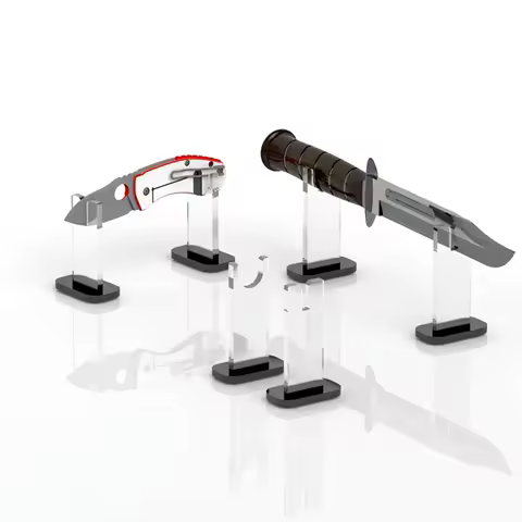 Acrylic Display Stand Knives Holder Cutter Display Holder Collection Rack Transparent Cutter Holder 