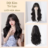 HIGH QUALITY KNITTED hair set, 58cm long curly hair