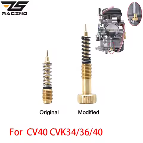 ZS Racing Motorcycle Carburetor Air Adjusting Screws Idle Mixture Fuel Ratio Screw For Harley CV40 K