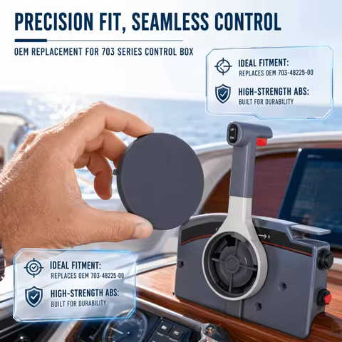 703‑48225‑00 Marine Remote Control Cover ABS Outboard Motor Control Box Motor Remote Control Box for