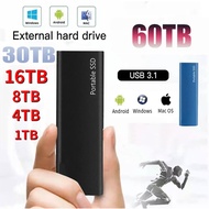 2TB SSD External Hard Drive 1TB High Speed Solid State Hard Disk Type-C USB 3.1 Electronics for PC/