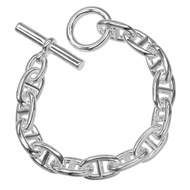 愛馬仕 Chaine d'Ancre TGM 13鏈節手鍊，925純銀，約120.7克，女士款。 [二手]