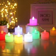 LILIN Led Night Light Candle Shape Mini Candle Light Lamp Bedroom Home Decoration Colorful Decoration