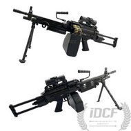 【IDCF】VFC M249 GBBR 瓦斯機槍 彈箱 內紅點快瞄 傘兵托 組合版 24168-7