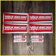 ☋ ✟ ✅ Volk Racing Rays Engineering TE 37 Super Lap SL Mags Decals Rim Stickers