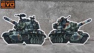 《CPO EVO中華玩家》Mr.DOM-貼紙系列-"CM11勇虎主戰車"與"M60A3 TTS巴頓主戰車"*防水貼紙*