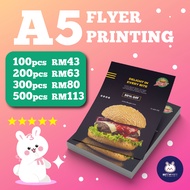 Flyer Printing - A5 Size Flyer - Colour Digital Printing - 1 Side Print / 2 Side Print - 128gsm Art 