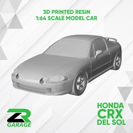 Kit Car 1/64 scale Honda CRX Del Sol / Hotwheel Honda CRX Del Sol / Kit Car Resin