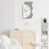 Wozoom house quasi clock wall clock living room 2026 new modern simple atmosphere Internet celebrity