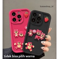 IC5732 SS994 SOFTCASE COVER 3D STRAWBERRY PINK COMPATIBLE FOR SAMSUNG J2 Prime A02S A03 A03S A04 A04