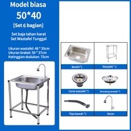 Kitchen Sink Ukuran 5040 / 7540 Wastafel Dapur Termurah Kitchen Sink Set