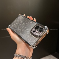 Four Corner Shockproof Glitter Case for Oneplus 13R 13T S Transparent Silicone Soft Luxury Women Cov