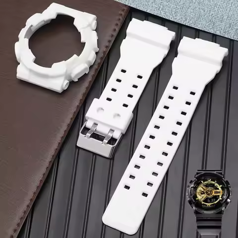 Rubber Resin Watch Strap Case Bezel for Casio G-SHOCK GA-110 GD120 GD-100 GLS100 Men Sport Watch Ban