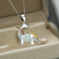 Popular Accessories Opal Dinosaur Necklace Can Animal Yuan Student Style 25.12.19