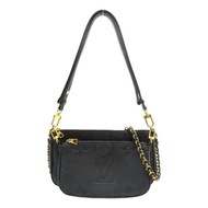 黑色 原花壓紋牛皮 Multi Pochette Accessoires 肩背包【LOUIS VUITTON LV 路易威登】 M80399