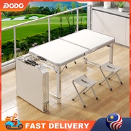 Folding Camping Table No Need Install Foldable Table Outdoor Travel Meja Lipat Home Banquet Desk Pic