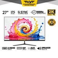 Armaggeddon 27'' 2K IPS 100Hz Monitor 2560 x 1440 Productivity Monitor Frameless with Speaker XF27QH
