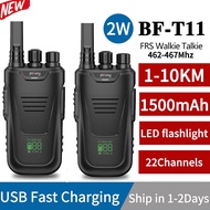 2PCS BAOFENG Pofung BF-T11 FRS USB Charging 1-10KM Walkie Talkie 2W 1500mAh Battery Portable VOX Two