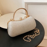 Clutch nữ dự tiệc quai xách kép lấp lánh sang chảnh LILA CN335