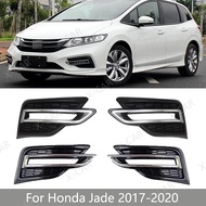 For Honda Jade 2017 2018 2019 2020 Front Bumper Fog Light Lamp Cover Grille Decorative Frame Shell C