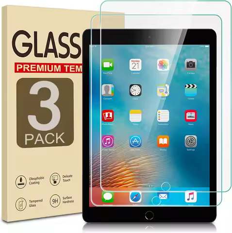 3Pcs For 2021 iPad 10.2 iPad Pro 11 12.9 Air 4 5 Screen Protector Tempered Glass For 9.7 iPad 4 5 6 