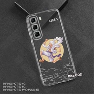 FS Clear Case Infinix Hot 50 4G / 5G / Pro Plus - Motif GEAR 03 - Transparent Casing