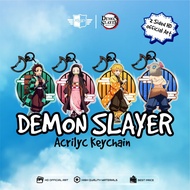 GANTUNGAN NEW DEMON SLAYER ACRYLIC KEYCHAIN 2 SIDES DEMON SLAYER KEYCHAIN ANIME KEYCHAIN