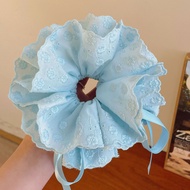 Hàn Quốc dây buộc tóc lớn bốn lớp Ren Dây Rút ren lớn scrunchies cho phụ nữ