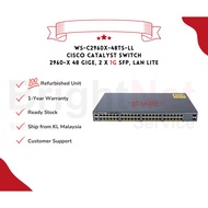 [READY STOCK] Refurbished Cisco Catalyst WS-C2960X-48TS-LL Catalyst 2960-X 48 GigE