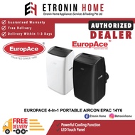 EUROPACE 4-In-1 PORTABLE AIRCON EPAC 14Y6