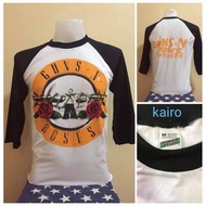Tshirt Band Guns N Roses 3Q USA / Baju Band Vintage