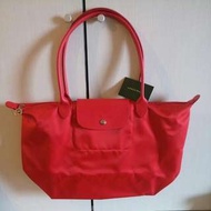 Longchamp neo厚款紅色大購物包