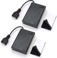 AA Battery Holder, 2 Pack 3 AA Battery Holder with Leads, with Switch, (3x1.5 Volt) 4.5V AA Battery 