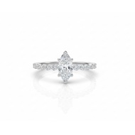 (PETALMY) CLARA RING, ADJUSTABLE RING, MARQUISE STONES RING WITH Silver Ring