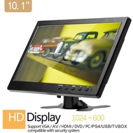 10.1 Inch Monitor 1024x600 Display HD IPS LCD Screen Support HDMI AV VGA BNC USB Video Input For DVD