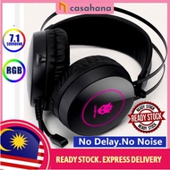 🔥RGB GAMING MIC HEADSET🔥 7.1 Surround Sound Noise Canceling Microphone Over Ear Headphone USB Gaming